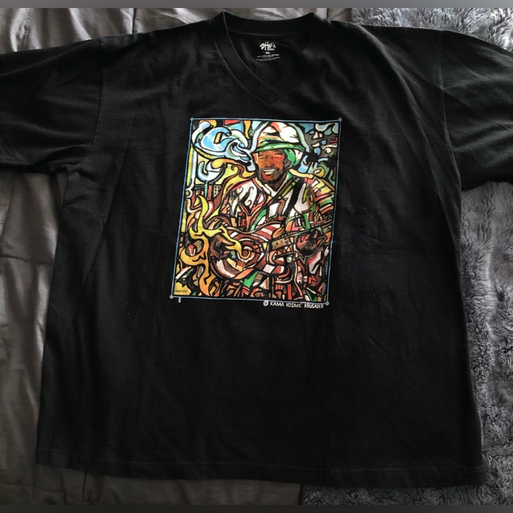 KAMA KOSMIC KRUSADER Harry Perry Venice Beach Tshirt Mens sz 2XL SHAKAweAR NEW